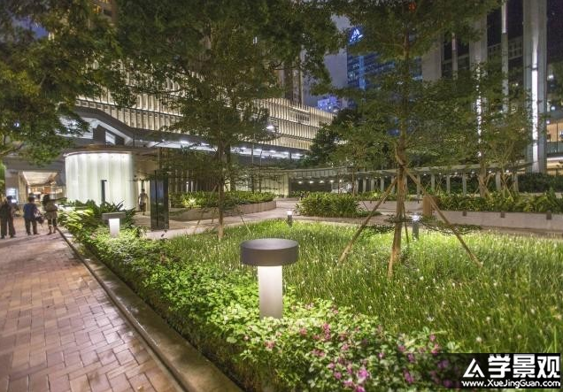 仿中古式花園——香港港灣道花園景觀