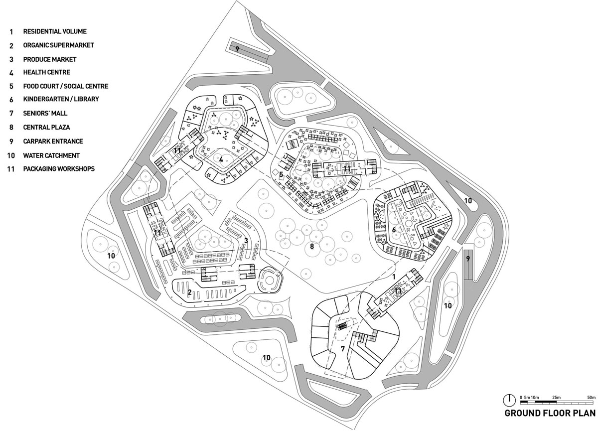SPARK：垂直農(nóng)場混合住宅解決人口老齡化