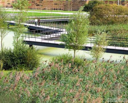 西班牙桑坦德大西洋濕地公園景觀