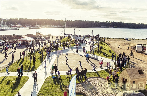 LEMVIG滑板公園:體化的滑板公園與城市公園