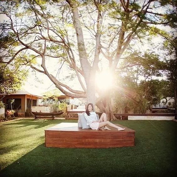 樹池和坐凳的完美組合