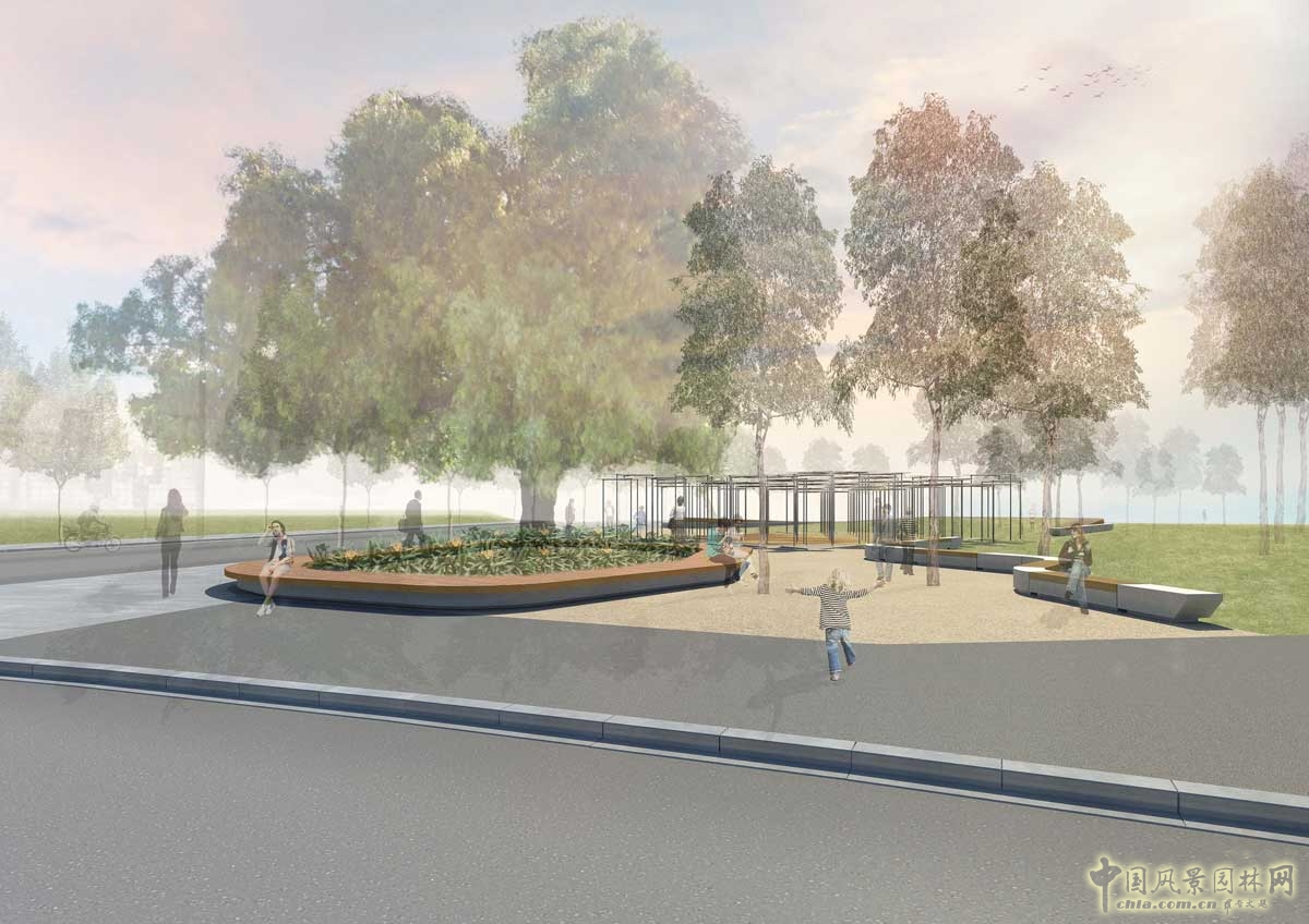 墨爾本海港區城市公園一期工程景觀