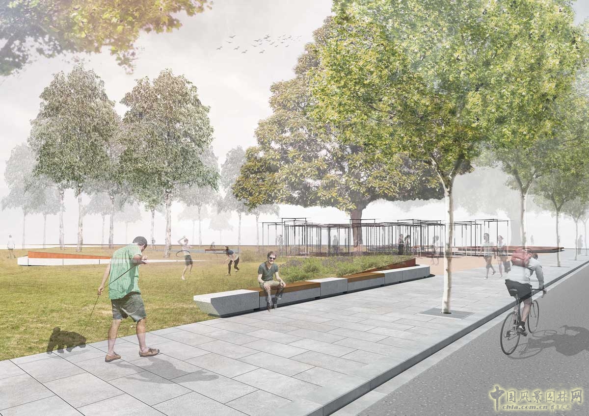 墨爾本海港區城市公園一期工程景觀