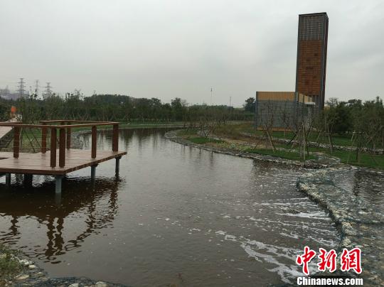 亞洲最大地下再生水廠在京落成 地上為濕地公園