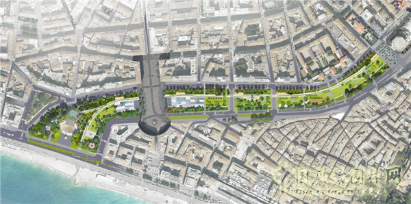 米歇爾·貝納作品：尼斯帕爾龍濱河道景觀