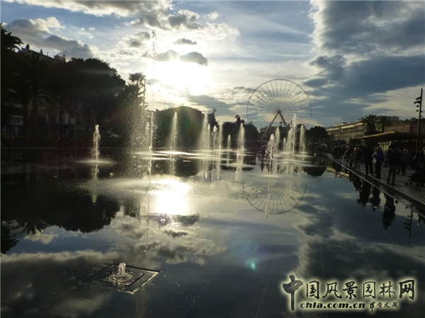 米歇爾·貝納作品：尼斯帕爾龍濱河道景觀