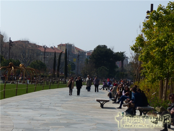 米歇爾·貝納作品：尼斯帕爾龍濱河道景觀