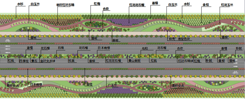 2016園冶杯專業獎參賽項目: 懷遠縣S307道路園林景觀工程設計