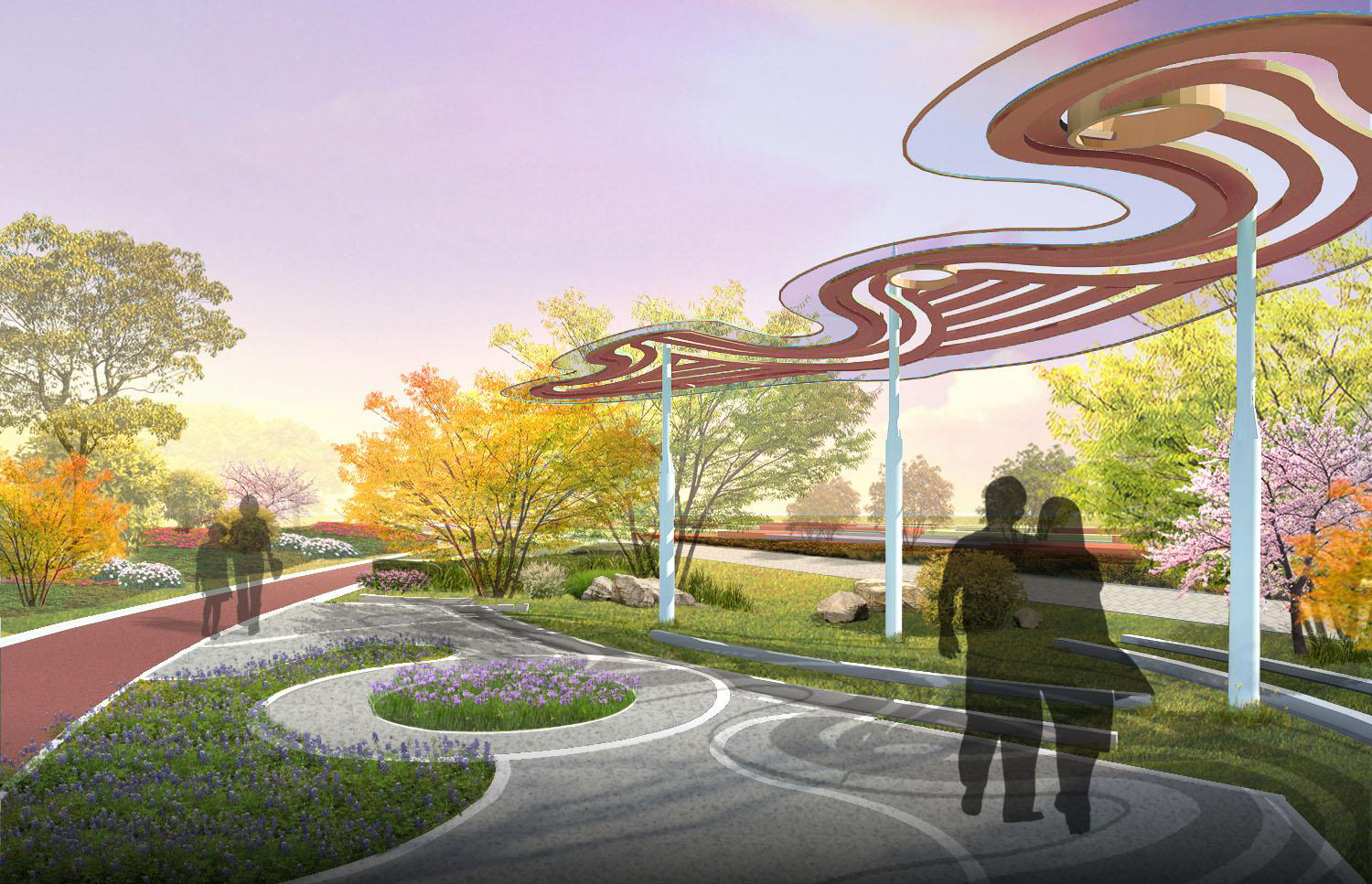 2016園冶杯專業(yè)獎參賽項目: 懷遠縣S307道路園林景觀工程設計