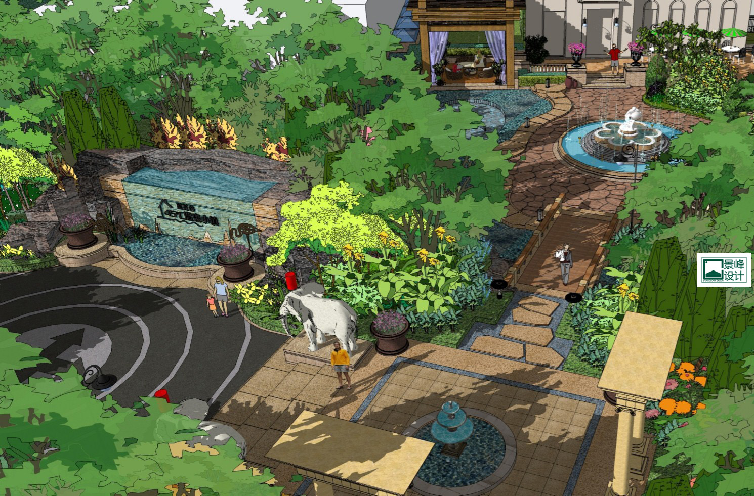 2016園冶杯專業獎參賽項目:藍花谷45°溫泉小鎮