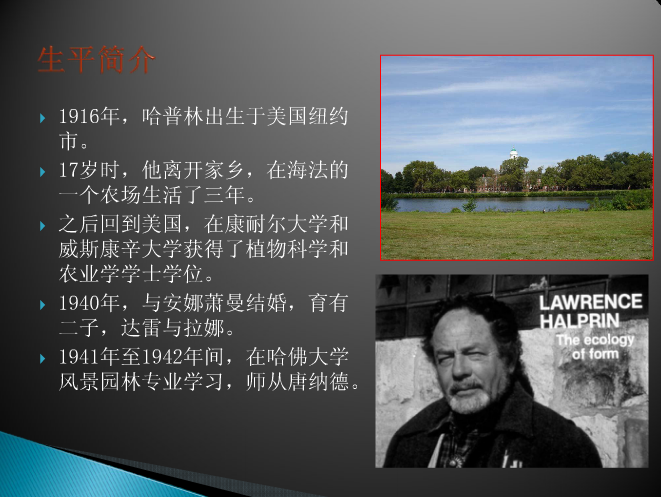 景觀設計大師：勞倫斯·哈普林