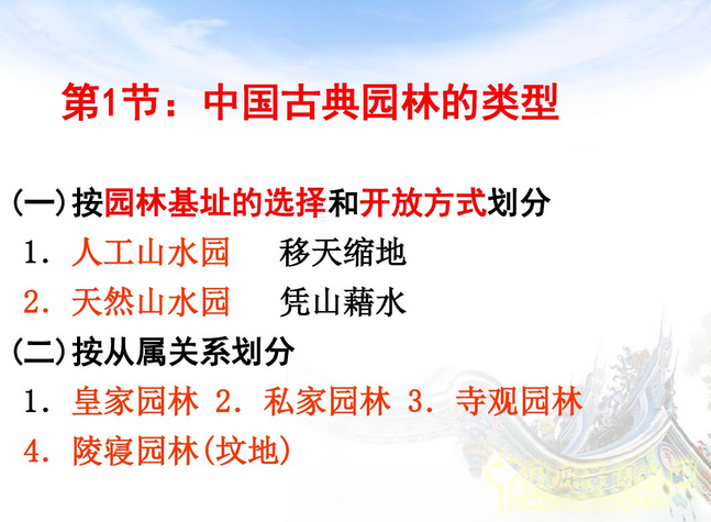 中外園林史知識梗概（上）