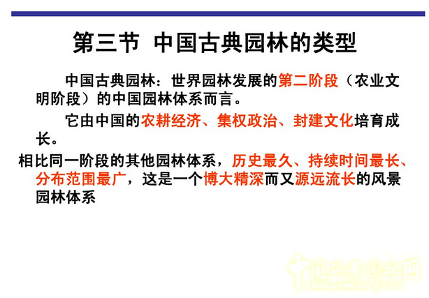 中國古典園林的類型