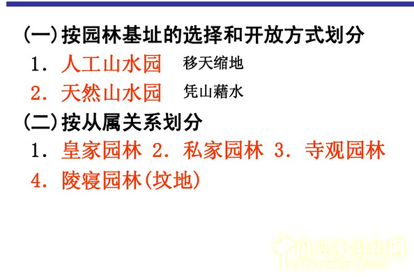 中國古典園林的類型