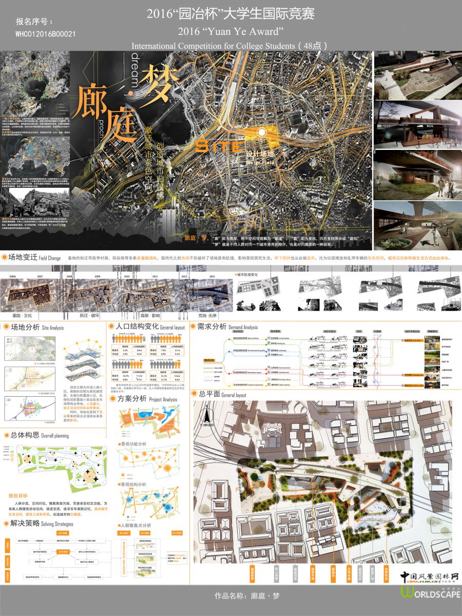 2016“園冶杯”大學生國際競賽主題組文化景觀一等獎獲獎名單公示