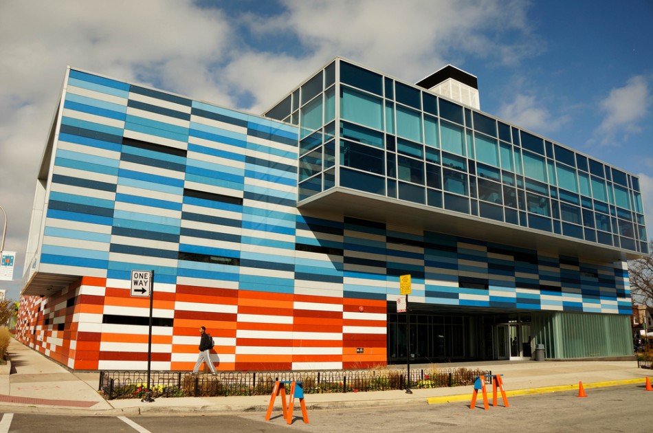 美國GaryComer青年活動中心綠色屋頂