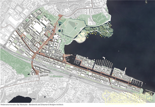 芬蘭坦佩雷市Hiedanranta創新灣綜合設計