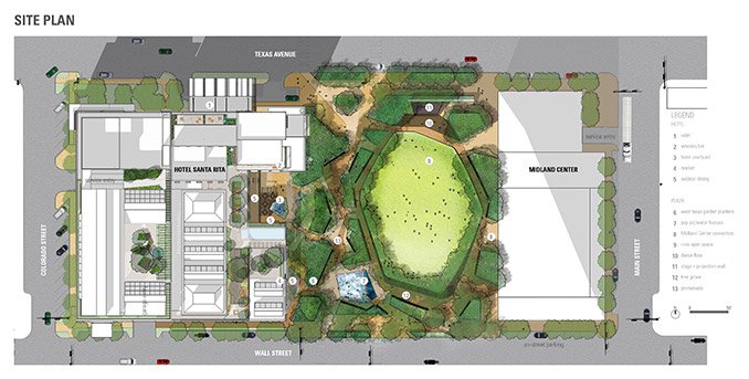 百年廣場:重新定義德克薩斯州米德蘭市中心