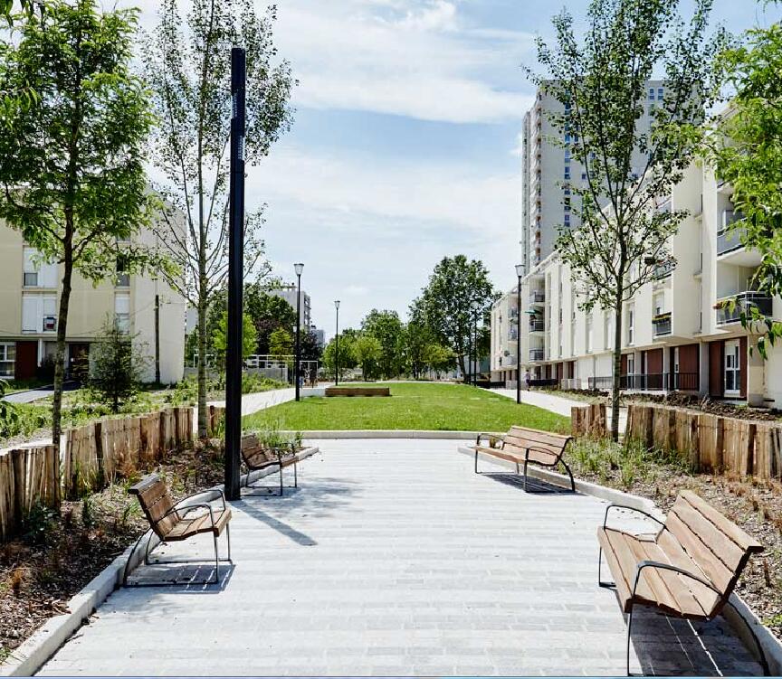 法國(guó)阿爾福維爾集團(tuán)社區(qū)線性公園