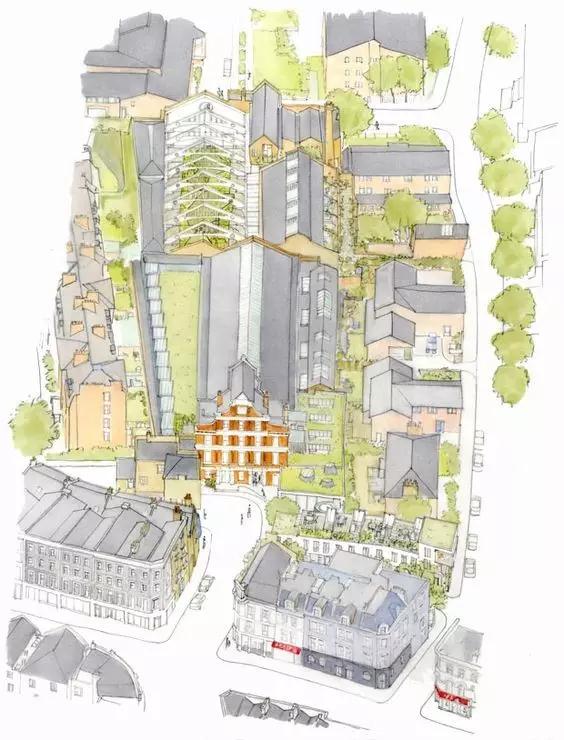 25張迷人的手繪鳥瞰圖