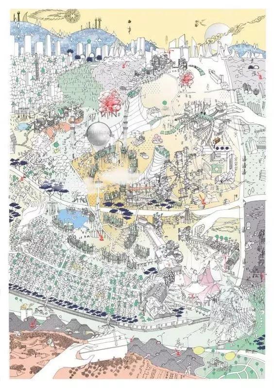 25張迷人的手繪鳥瞰圖