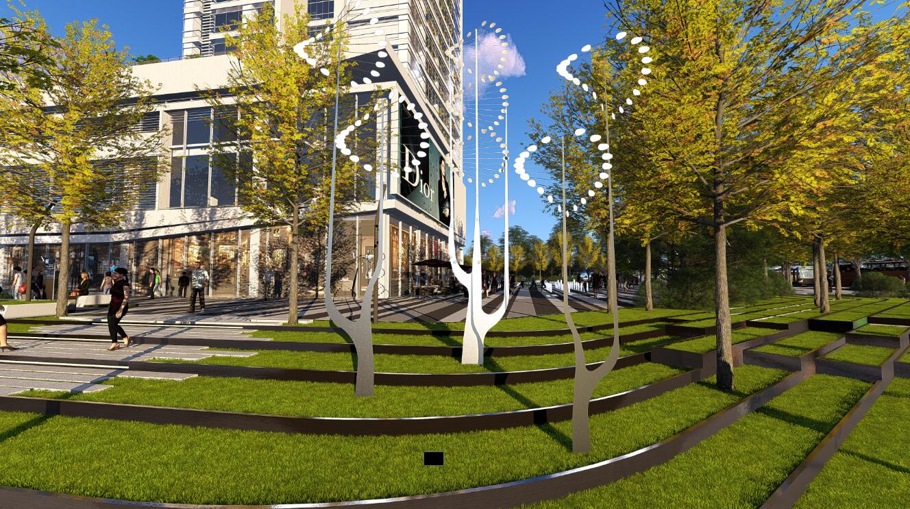 森臣國際:武漢建工科技中心項目園林景觀設計