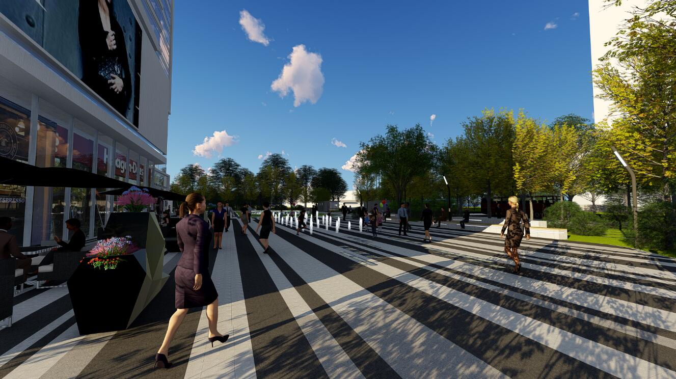 森臣國際:武漢建工科技中心項目園林景觀設計