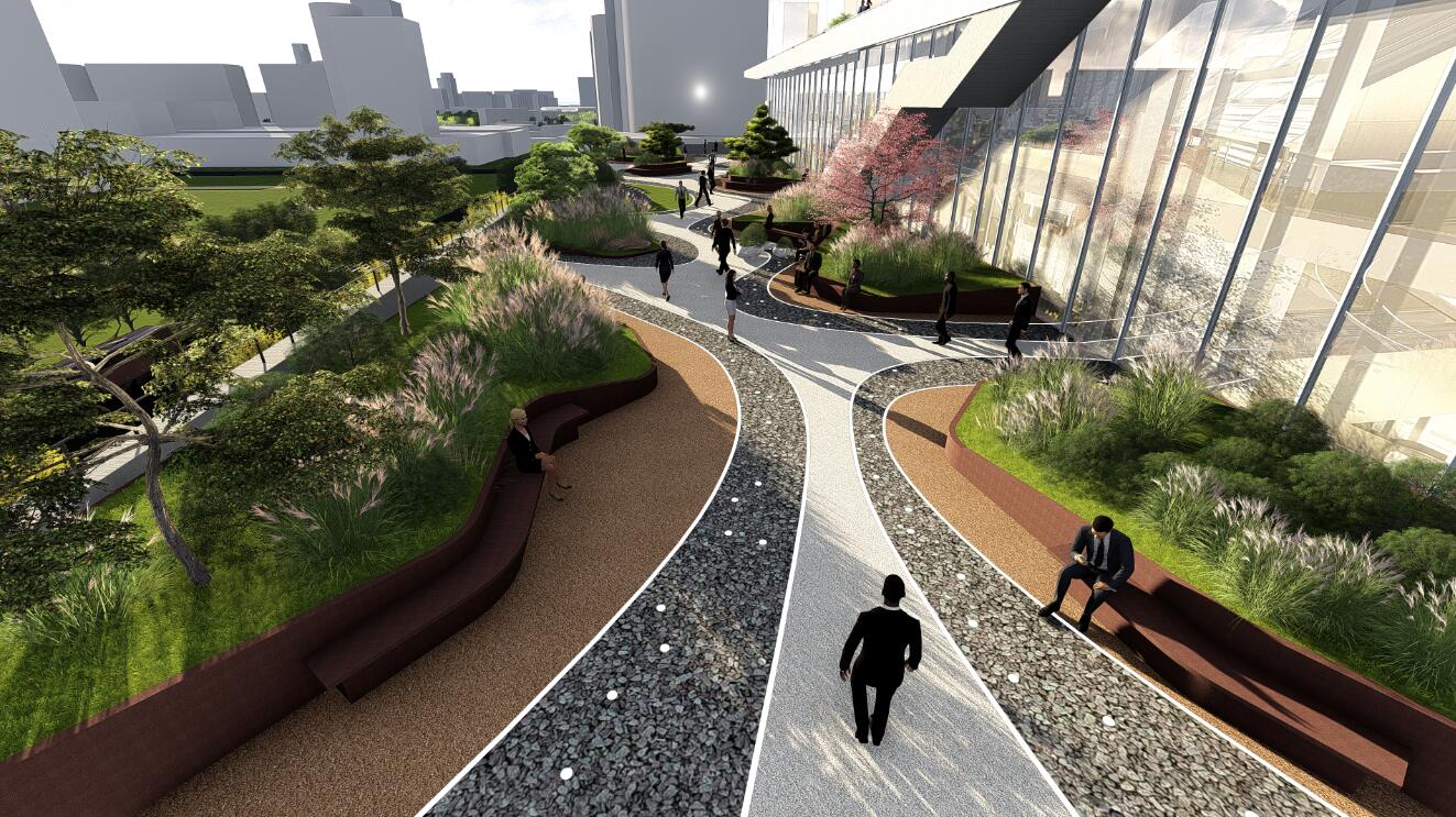 森臣國際：武漢建工科技中心項目園林景觀設計