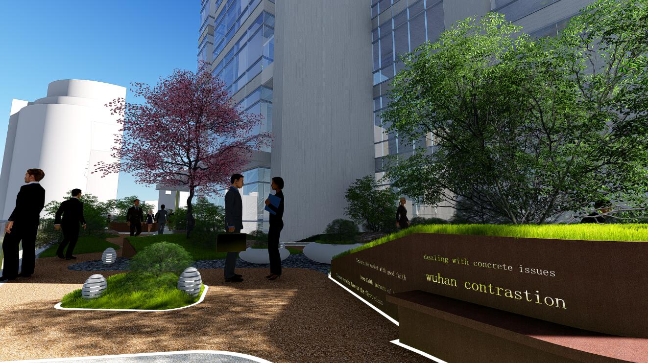 森臣國際:武漢建工科技中心項目園林景觀設計