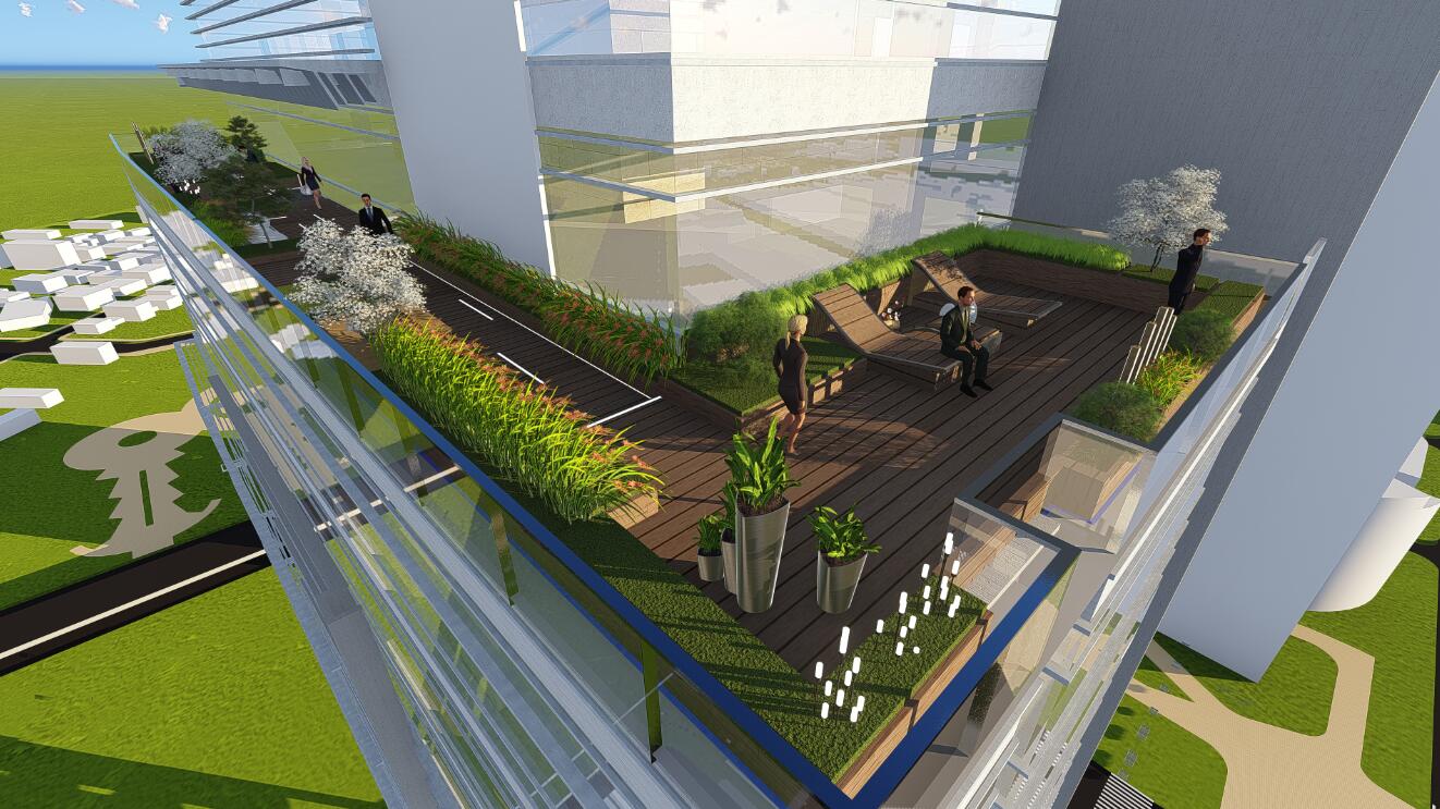 森臣國際:武漢建工科技中心項目園林景觀設計