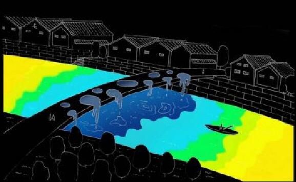 裝置藝術(shù):日本德島LED藝術(shù)節(jié)燈光瀑布