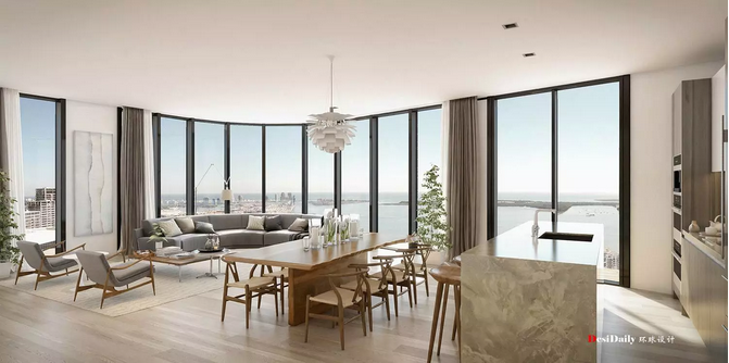 360°環形大陽臺的極致奢華海景公寓