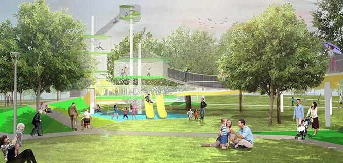 美國亞利桑那州歷史先鋒公園游樂區景觀