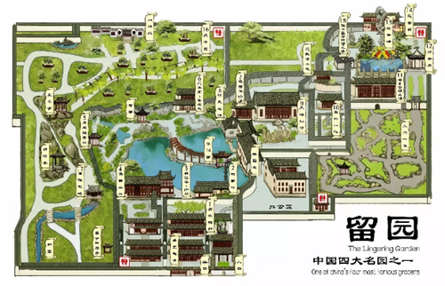 蘇州園林：建筑構成布局自由的典型