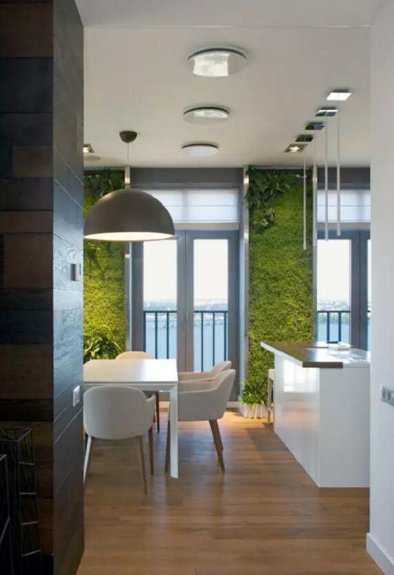 植物墻激活黯然的建筑