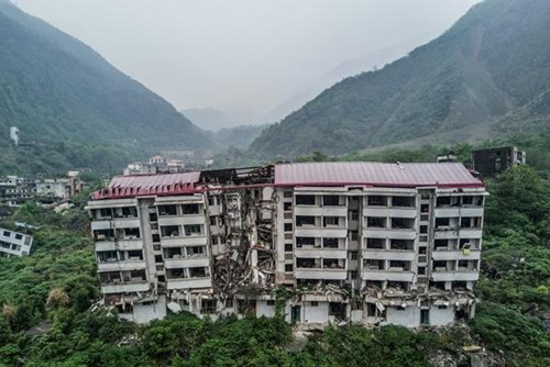 汶川大地震9周年：依然令人震撼的遺址景觀