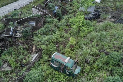 汶川大地震9周年：依然令人震撼的遺址景觀