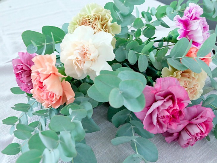插花藝術:復古康乃馨給你驚喜