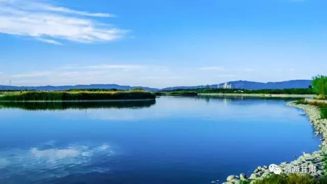 美麗的張掖國家濕地公園