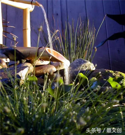 竹噴泉 庭院里的禪意