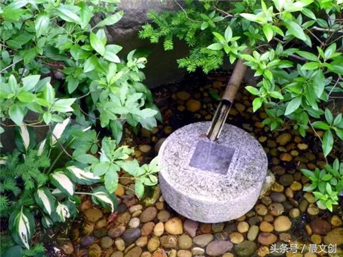 竹噴泉 庭院里的禪意