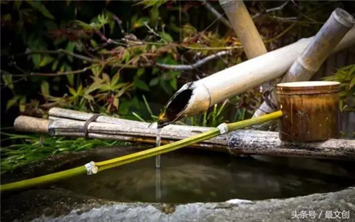 竹噴泉 庭院里的禪意