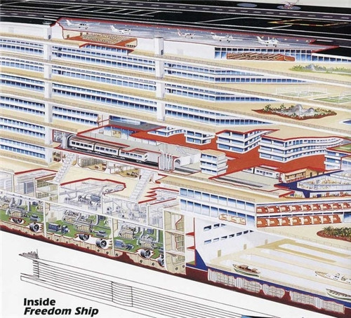 美國設計師預計3年建造完成海上最大漂浮城市