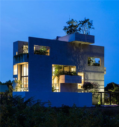 帶屋頂花園的綠色住宅