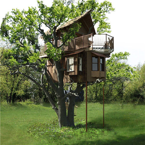 “藍森林”樹屋給你樹梢間生活的神奇體驗