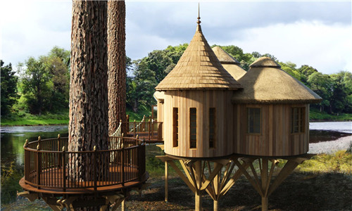 “藍森林”樹屋給你樹梢間生活的神奇體驗