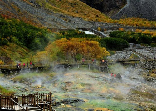國家自然遺產地長白山的自然風光