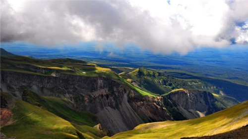 國家自然遺產地長白山的自然風光