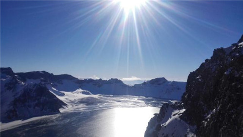 國家自然遺產地長白山的自然風光