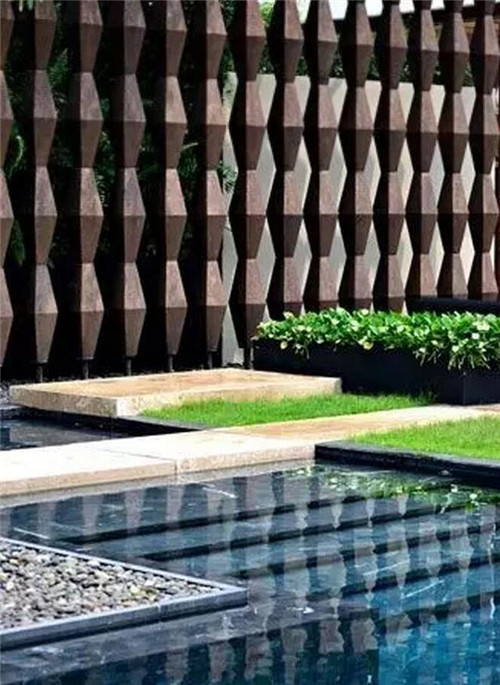 千變萬化的別墅小院圍墻設計